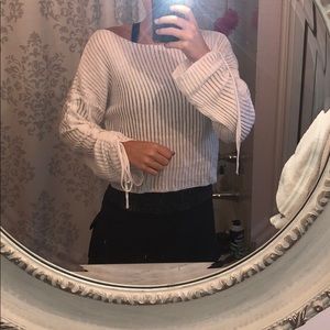 Forever 21 White Long Sleeve Top